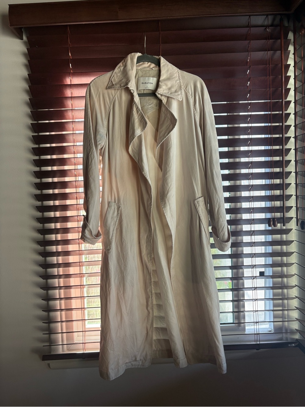 Aritzia Babaton Lawson Tan
Trench Coat.